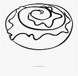 Cinnamon Roll Clipart Coloring Clipground sketch template