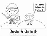 Goliath David Bible Coloring School Sunday Crafts Activities Story Printables Toddler Children Kids Childrens Goliat Pages Preschool Craft Sheets Toddlers sketch template