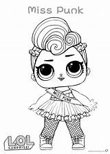 Lol Surprise Coloring Pages Doll Punk Printable Miss Cute Dolls Series Rock Print Bettercoloring Getcolorings Color sketch template