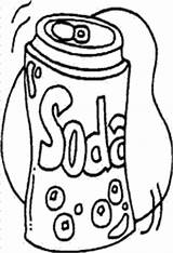 Soda Coloring Pepsi Pages Template Kids sketch template
