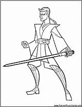 Wars Star Coloring Anakin Pages Skywalker Lightsaber Obi Wan Clone Darth Maul Jar Binks Kenobi Drawing Draw Printable Vs Color sketch template