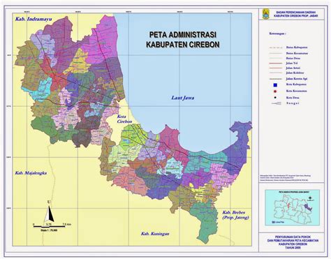 pustaka arief peta kota  kabupaten cirebon beserta  kecamatan
