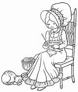 Holly Hobbie Colouring sketch template