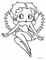 Betty Boop Coloring Pages Printable Angel Cool2bkids Kids Amazing Birijus sketch template