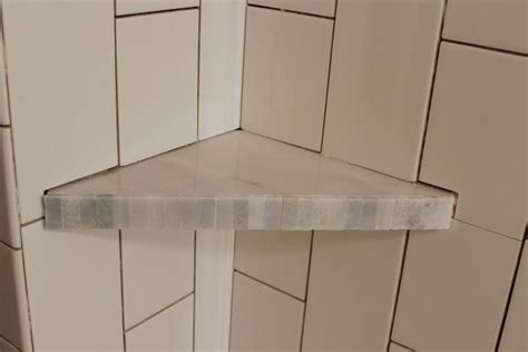 install  tile shower corner shelf