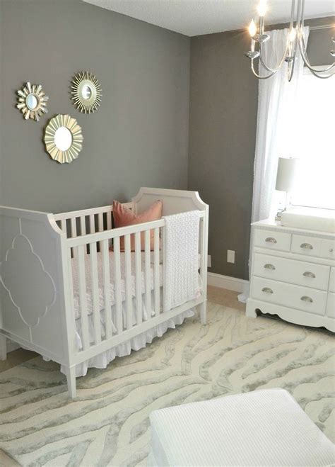 babyzimmer waende grau streichen weisses moebel set nursery room boy