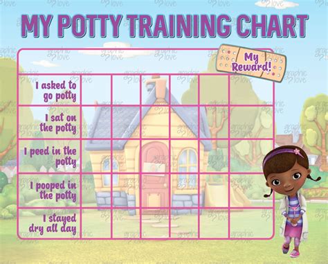 potty training charts disney
