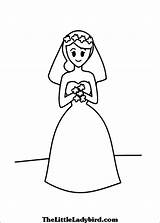 Bride Coloring Cartoon Indian Pages Designlooter 26kb sketch template