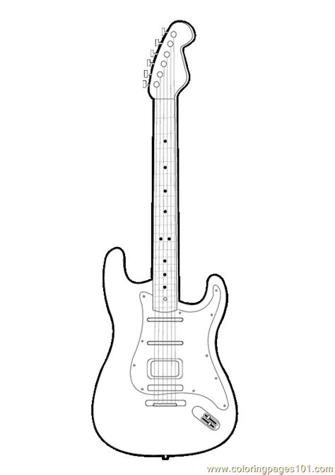 guitar printable coloring page  kids  adults  coloring