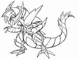 Pokemon Haxorus Fakemon Dibujosonline Legendario Coloringonly Categorias Dragon sketch template