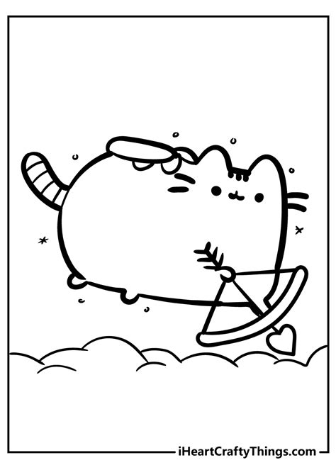 pusheen coloring pages updated