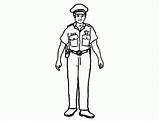 Coloring Policeman Pages Kids Printable Popular sketch template