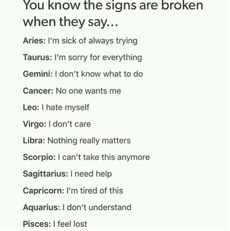 Zodiac Facts And Ships When The Signs Are Broken They