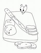 Coloring Knife Cutting Kitchen Tabla Para Table Cocina Ironing Pintar Dibujos Getdrawings Drawing sketch template