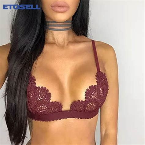 crop top sexy sheer bralette push up lace bralette mesh bras for women