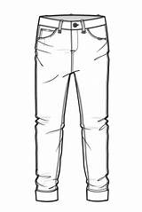 Jeans Drawing Drawings Sketches Sketch Fashion Template Denim Boyfriend Line Flat Trousers Technical Pants Google Clothes Calça Clothing Flats Men sketch template
