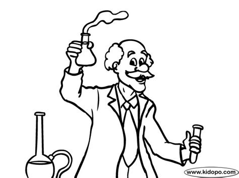 scientist coloring page coloring pages mad science color