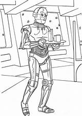 Coloring C3po Wars Star Pages Getcolorings sketch template