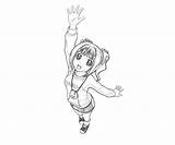 Idolmaster Takatsuki Yayoi Happy Coloring Pages Another sketch template