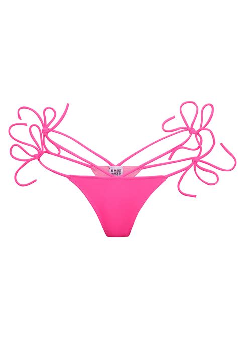 strong pink mini bikini thong almost naked athletics