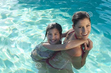 Mother And Daughter Swimming Pool Blank Template Imgflip