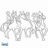 Abigail Chica Boomerang Riders Pru Horses Linda Raskrasil sketch template