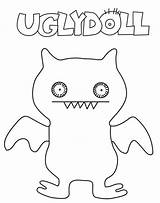Uglydolls Bat Moxy Bestcoloringpagesforkids sketch template