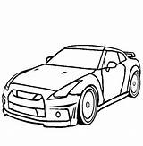 Gtr Nissan Coloring Skyline Pages Drawing Cars R35 Car Clipart Gt Color Thecolor Mclaren Camaro P1 City Draw Nisan Line sketch template
