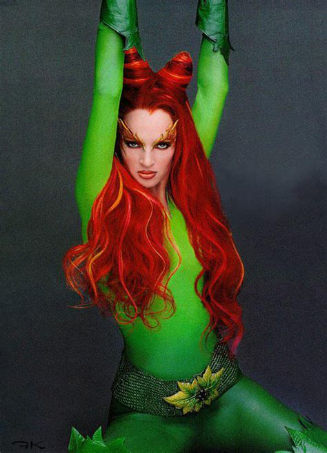 celebrities movies and games uma thurman as dr pamela isley poison ivy batman and robin 1997