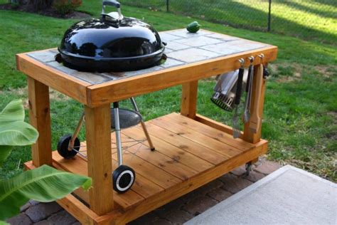 weber kettle grill table plans 22 diy