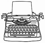 Typewriter Clipground sketch template