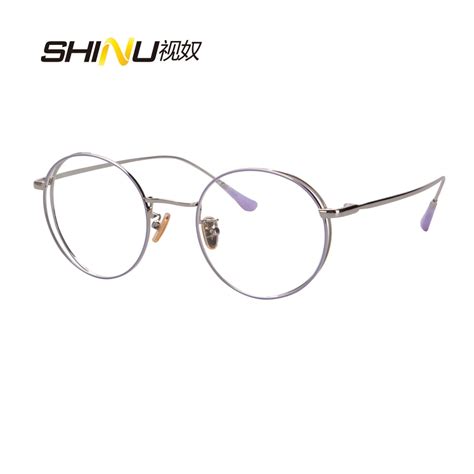 high end metal eyewear frame retro vintage round optical glasses frame