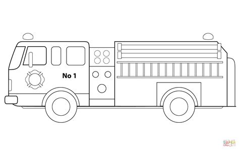 fire engine coloring page  printable coloring pages truck