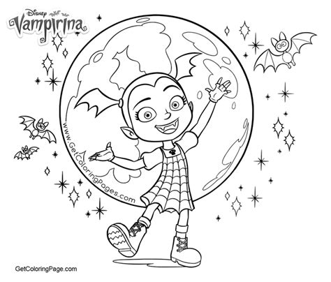 vampirina coloring pages thekidsworksheet