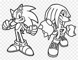 Sonic Knuckles Coloring Pages Hedgehog Pngfind sketch template