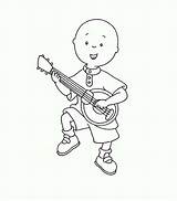 Coloring Caillou sketch template