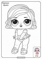 Lol Coloring Printable Surprise Queen Glamour Whatsapp Tweet Email sketch template