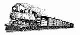 Steam Clipartcow Locomotive sketch template