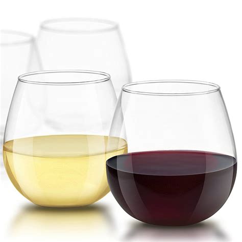 Spirits Stemless Glass Set Of 4 Joy Jolt Glassware Wine Glass Set