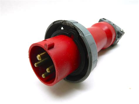 hubbel pw plug  pole  wire  ph  ac red ebay