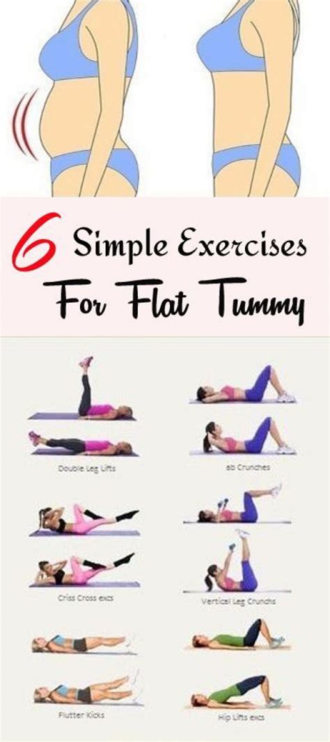 simple exercises  flat tummy   weeks dream lifestyle burnfat ab workout machines