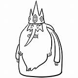 Ice King Step Draw Learn sketch template