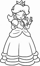 Coloring Daisy Peach Pages Rosalina Popular sketch template