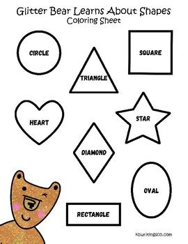 preschool coloring pages shapes