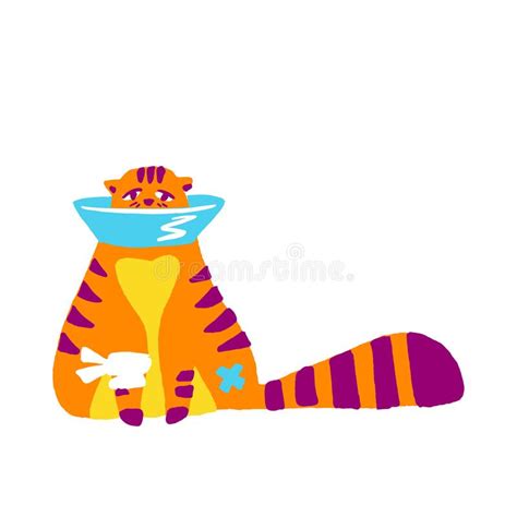 Sick Cat Stock Vector Illustration Of Physical Feline