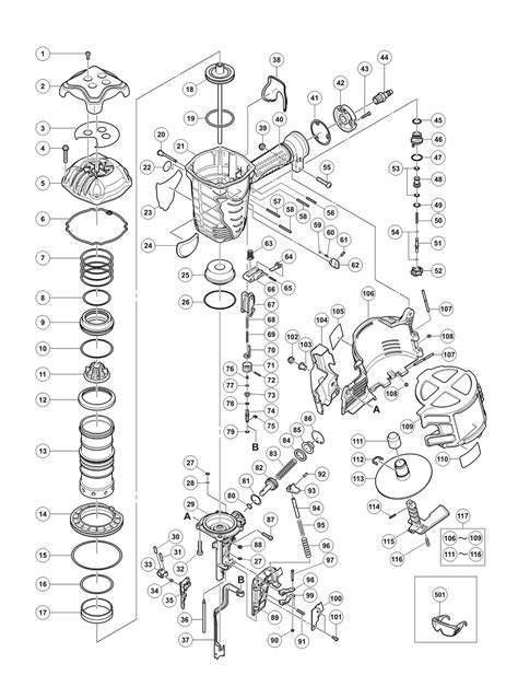 hitachi nvag parts list hitachi nvag repair parts oem parts  schematic diagram