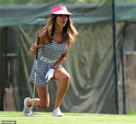 Lizzie Cundy Tees Off For A Hole In One As She Hits The Golf Course