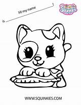 Coloring Pages Squinkies Squishies Colouring Getcolorings Activities Books Adult Sheets Getdrawings Print Template Choose Board Color sketch template