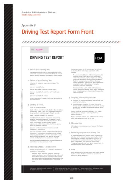 driving test score sheet traffic automotive technologies