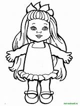 Coloring Pages Doll Dolls Printable Girls Recommended Color sketch template